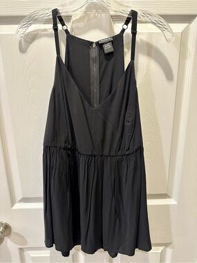 Torrid 1X Black V Neck Babydoll Challis Goddess Tank